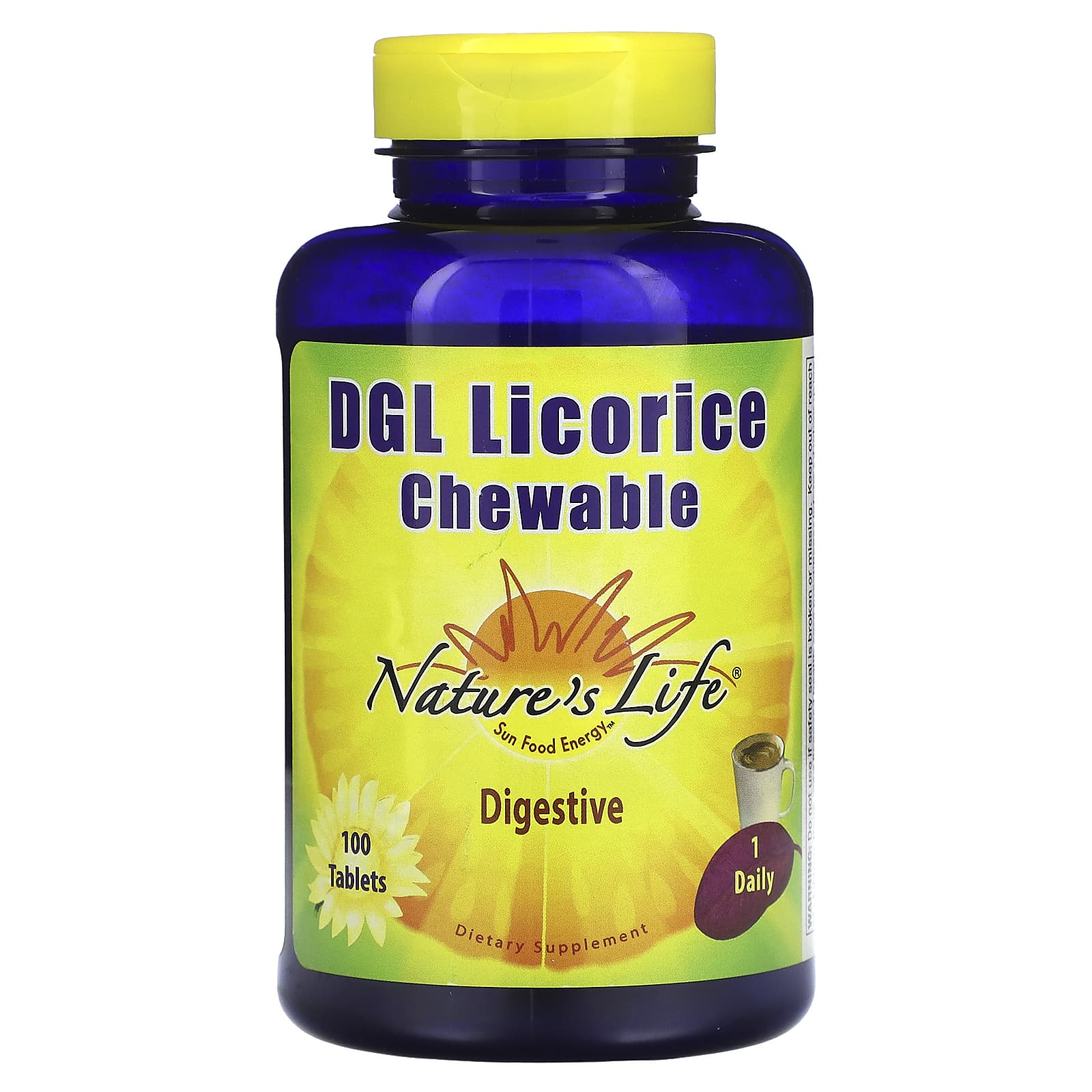 Nature's Life, DGL Licorice Chewable, 100 Tablets - Image 1