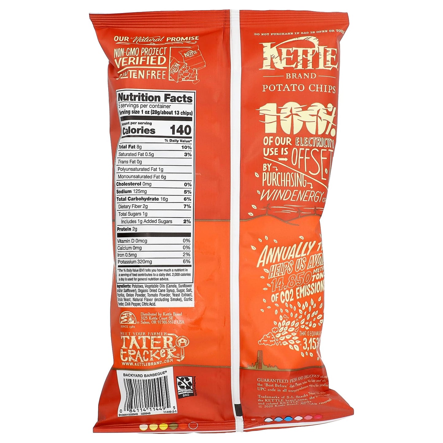 Kettle Foods, Potato Chips, Backyard Barbeque, 5 oz (141 g) - Image 2