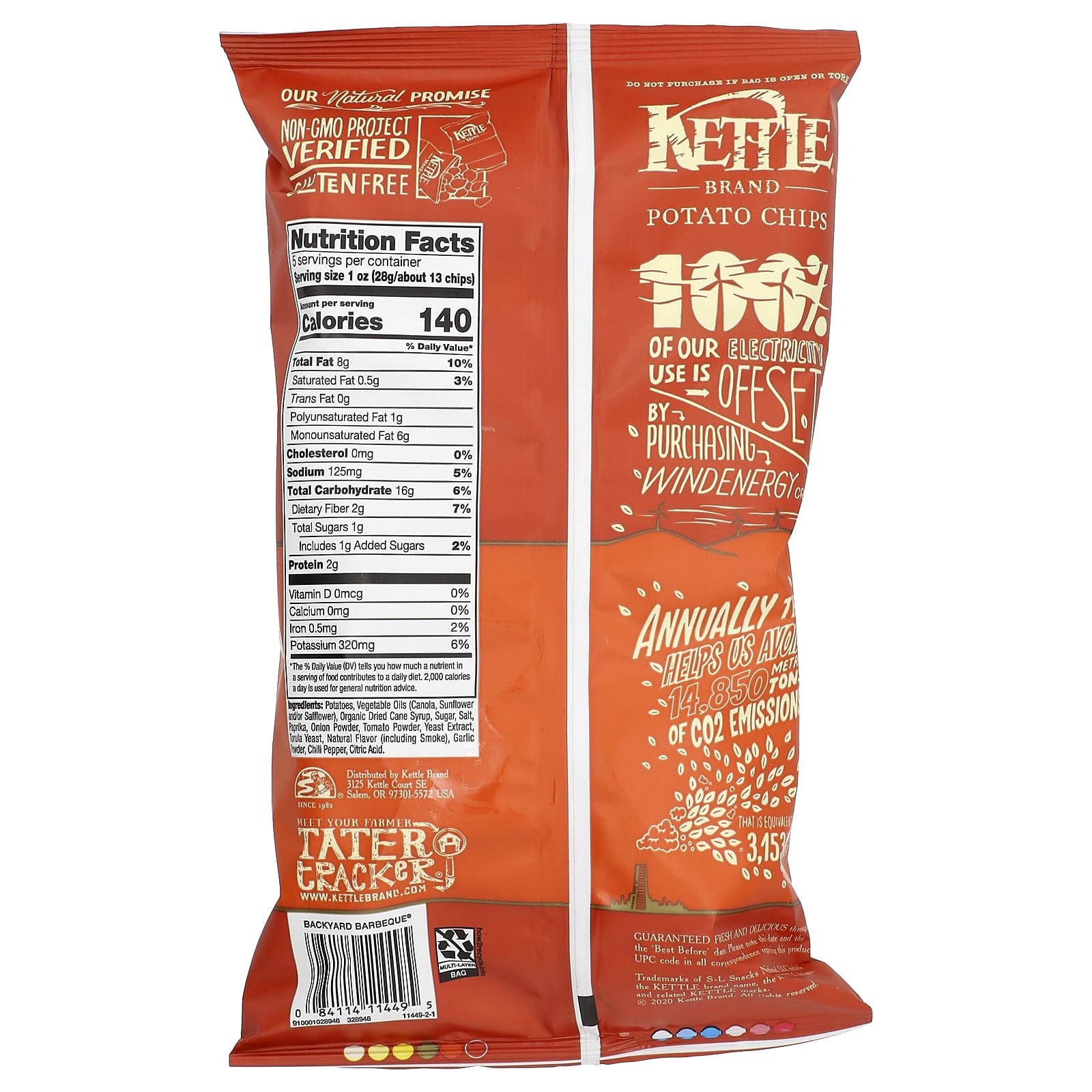 Kettle Foods, Potato Chips, Backyard Barbeque, 5 oz (141 g) - Image 2