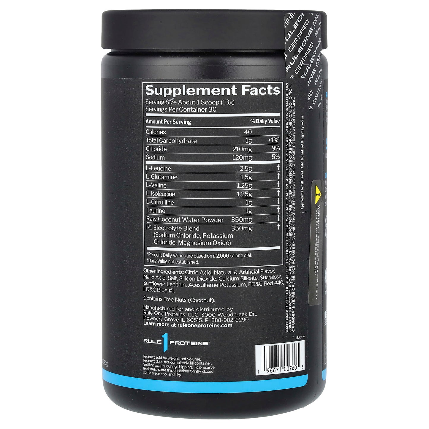 Rule One Proteins, Active BCAA, Grape, 13.76 oz (390 g) - Image 2