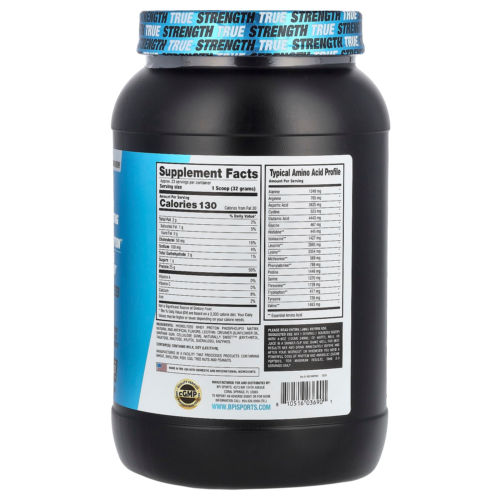 BPI Sports Hydro HD Fruity Loopers 1.62 lbs Whey Protein Isolate - Image 2