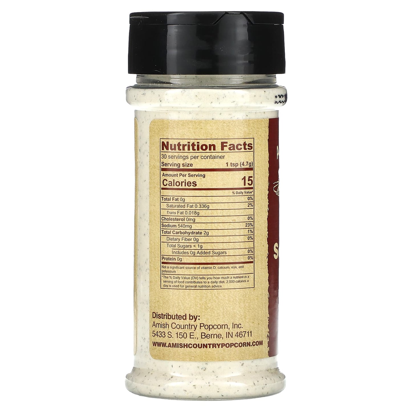 Sour Cream & Onion Popcorn Seasoning by Amish Country - 5 oz - Image 2