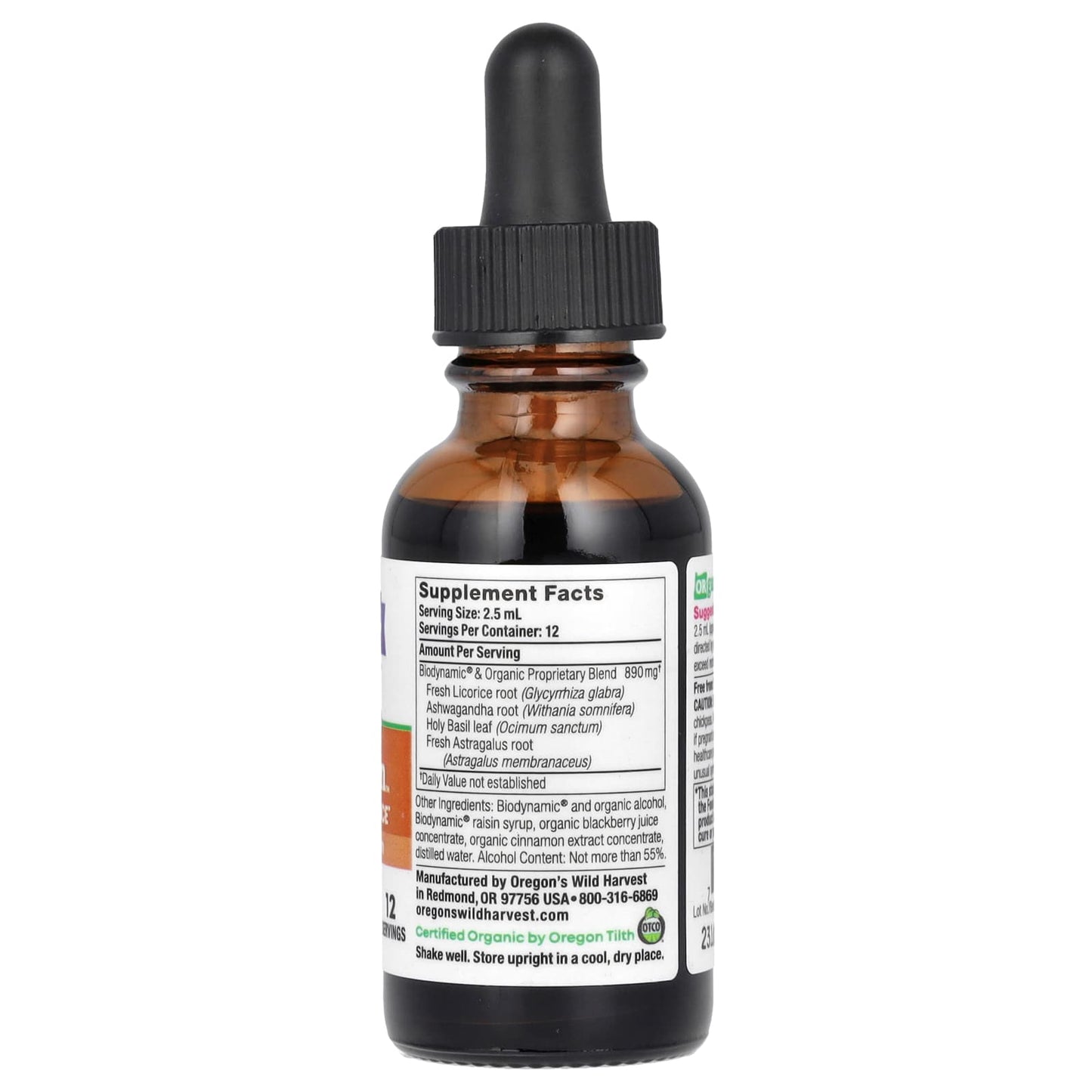 Oregon's Wild Harvest, Biodynamic, Count To Zen Extract, Blackberry + Cinnamon, 1 fl oz (30 ml) - Image 2