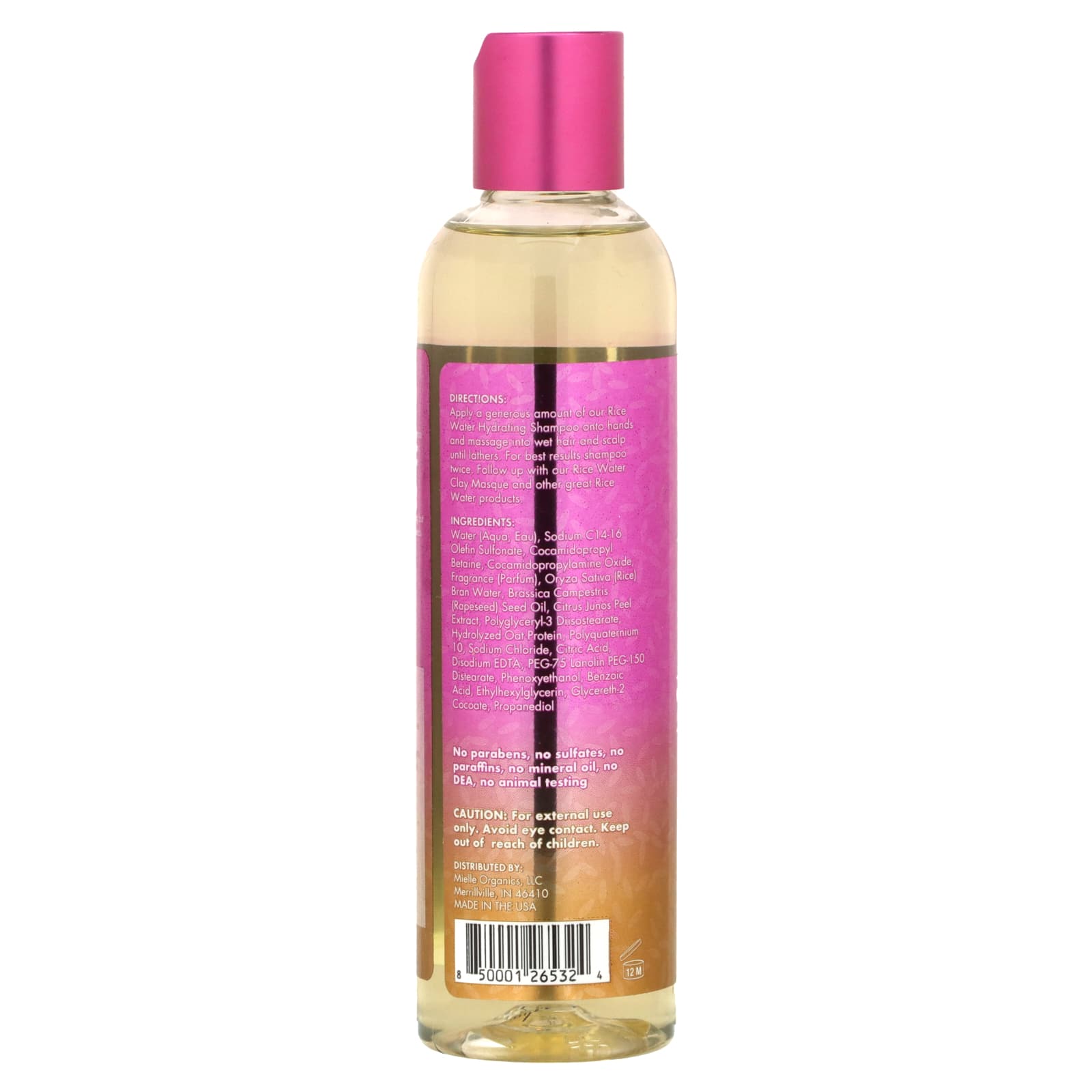 Mielle, Rice Water Collection, Hydrating Shampoo, 8 oz (227 g) - Image 2