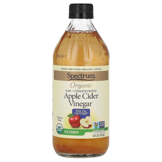 Spectrum Culinary, Organic Apple Cider Vinegar, Filtered, 16 fl oz (473 ml) - Image 1