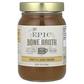 Homestyle Savory Chicken Bone Broth by Epic Bar, 14 fl oz