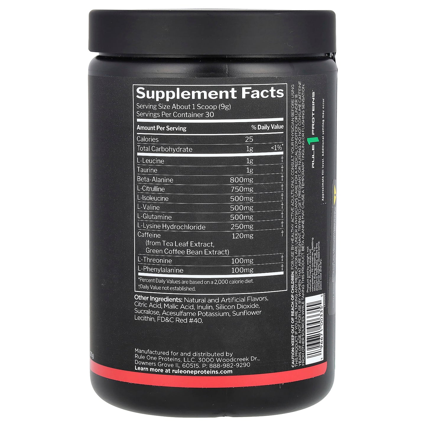 Rule One Proteins, Energized Amino, Watermelon, 9.52 oz (270 g) - Image 2
