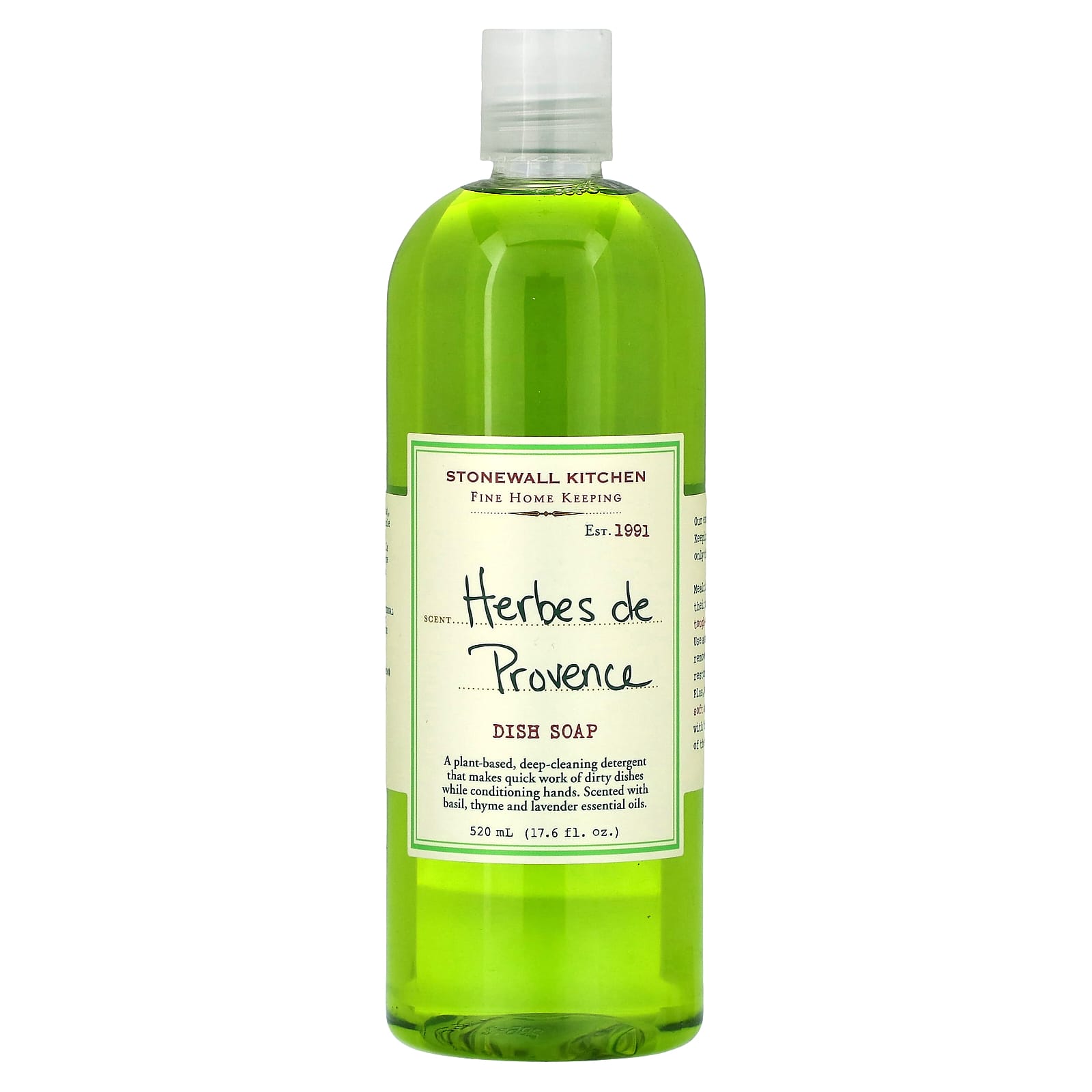 Stonewall Kitchen, Dish Soap, Herbes de Provence, 17.6 fl oz (520 ml) - Image 1