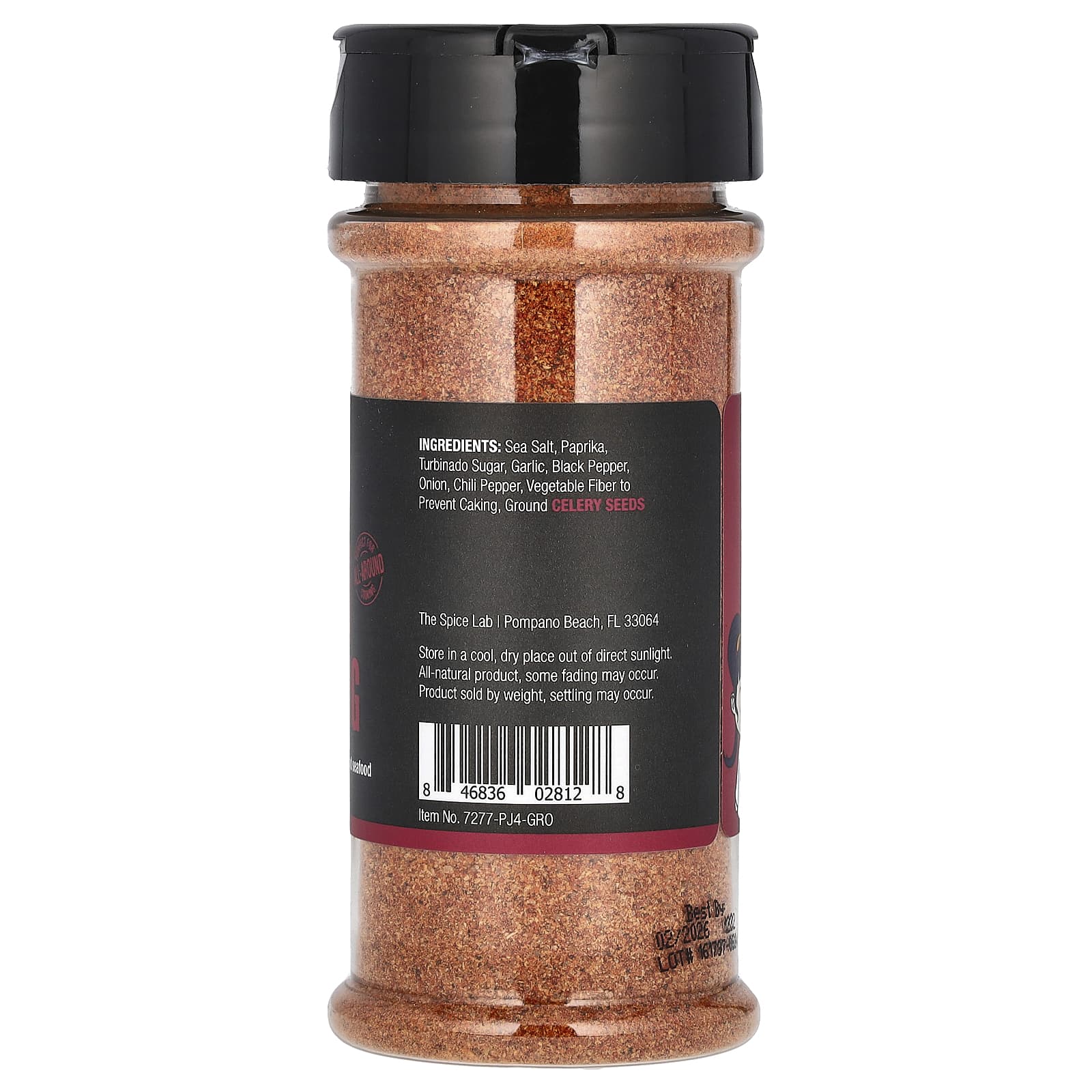 The Spice Lab, Cajun Seasoning, 4.8 oz (136 g) - Image 2