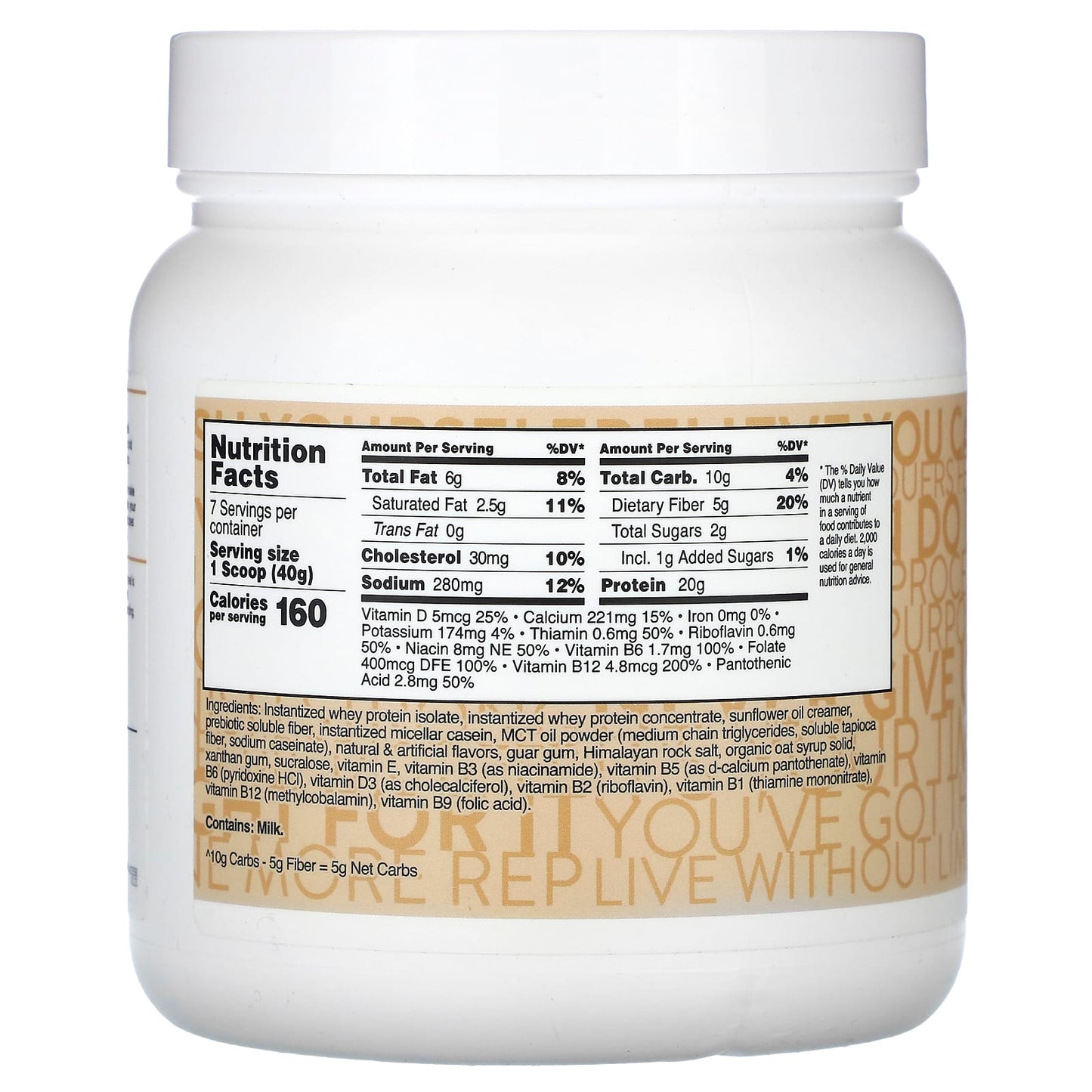 TransformHQ, MRS, Meal Replacement Shake, Vanilla, 10 oz (282.8 g) - Image 2
