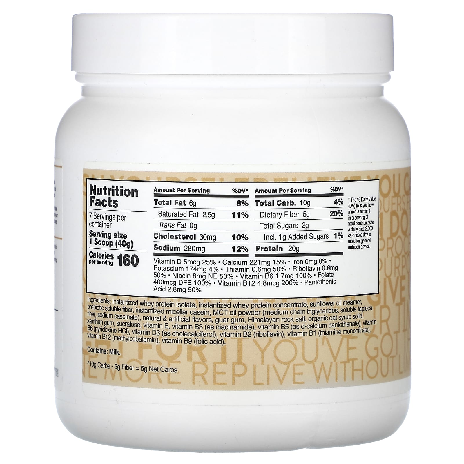 TransformHQ, MRS, Meal Replacement Shake, Vanilla, 10 oz (282.8 g) - Image 2