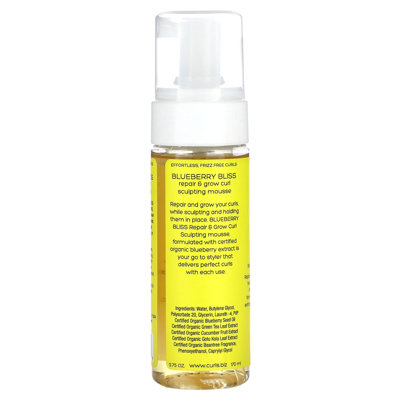Blueberry Bliss Curl Sculpting Mousse for Repair & Growth, 5.75 oz (170 ml) - Image 2