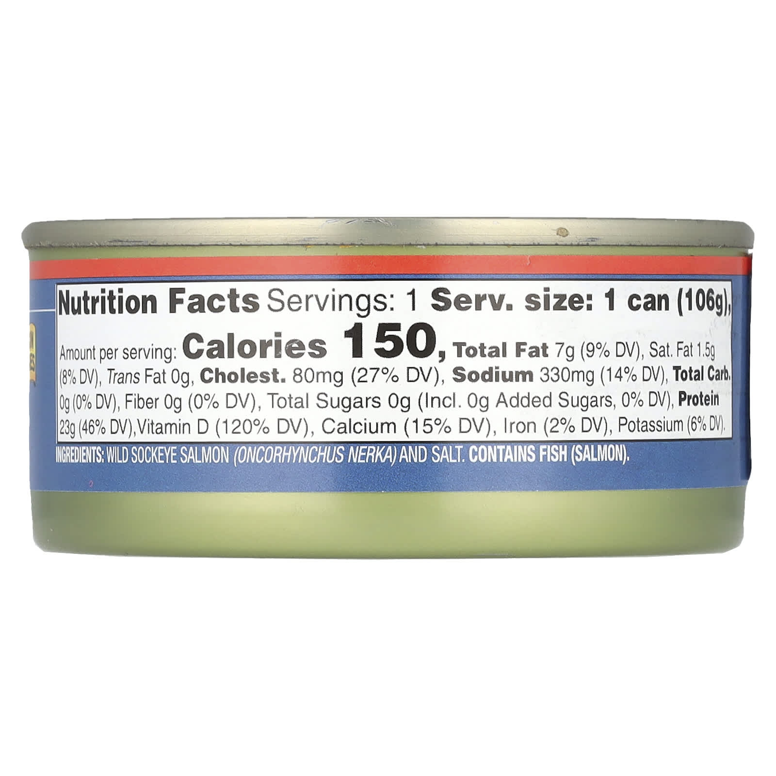Wild Planet, Wild Sockeye Salmon, With Skin & Bones, 3.75 oz (106 g) - Image 2