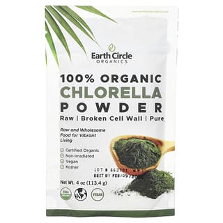 Earth Circle Organics 100% Organic Chlorella Powder 4 oz