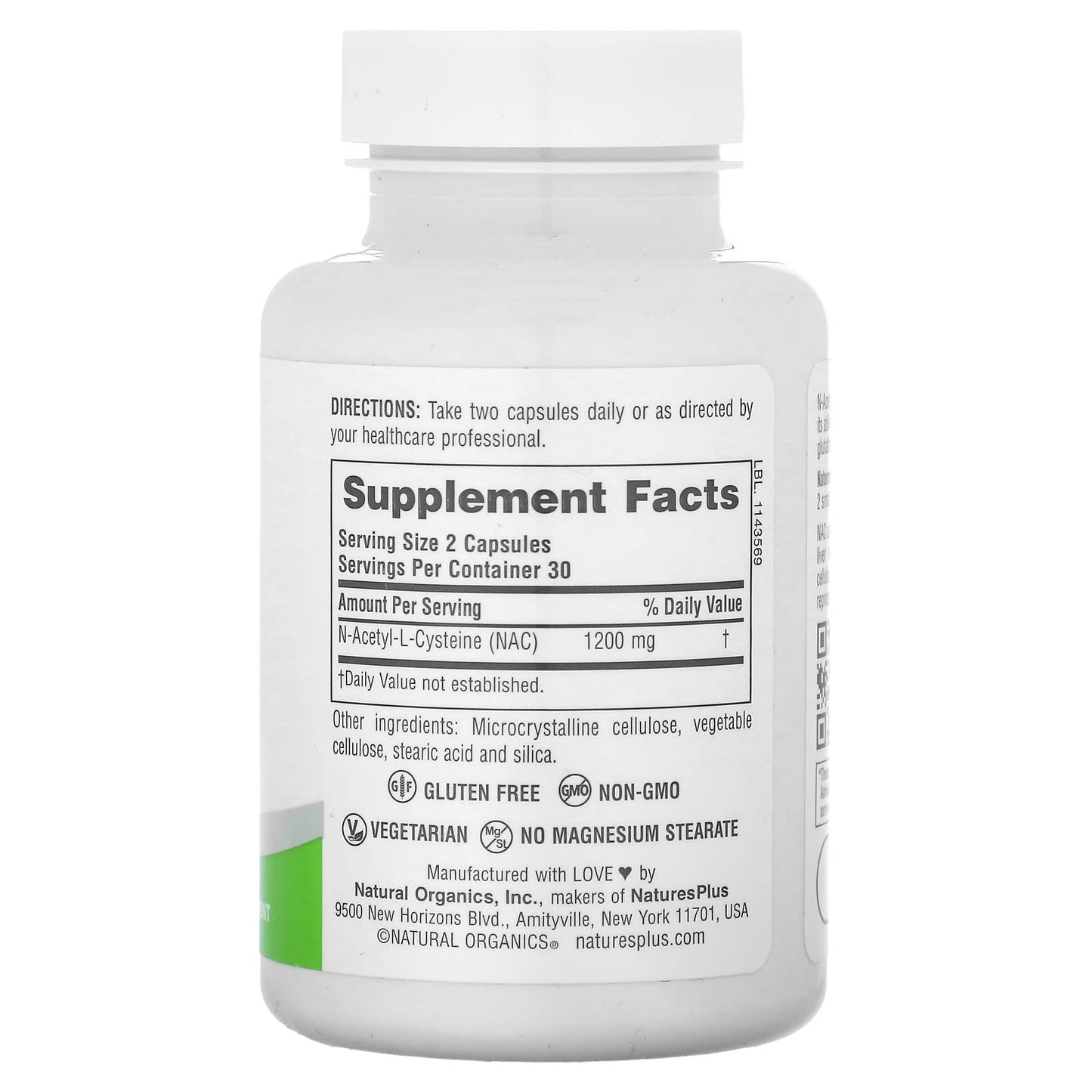 NaturesPlus, Pro NAC 1200, 60 Capsules (600 mg per Capsule) - Image 2