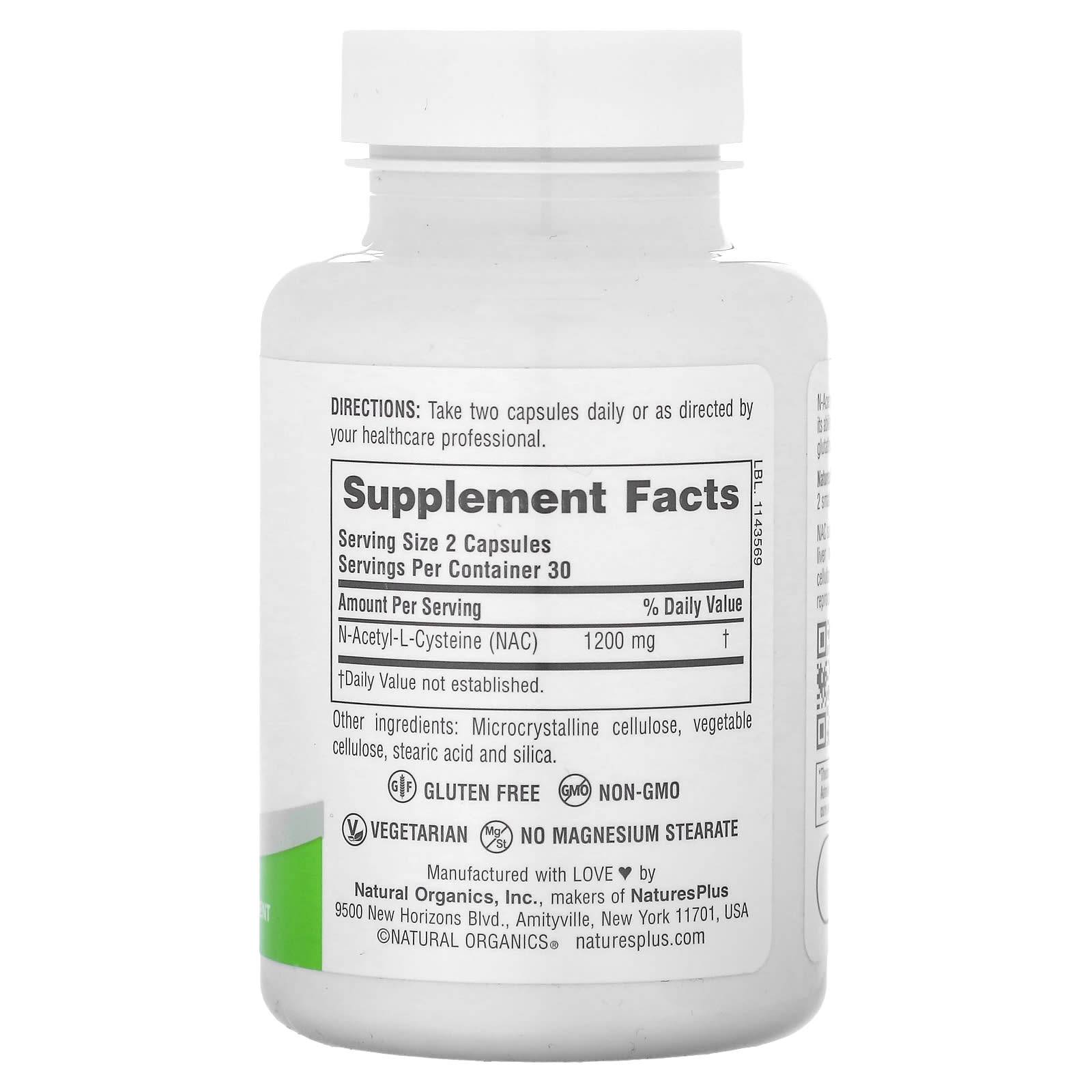 NaturesPlus, Pro NAC 1200, 60 Capsules (600 mg per Capsule) - Image 2