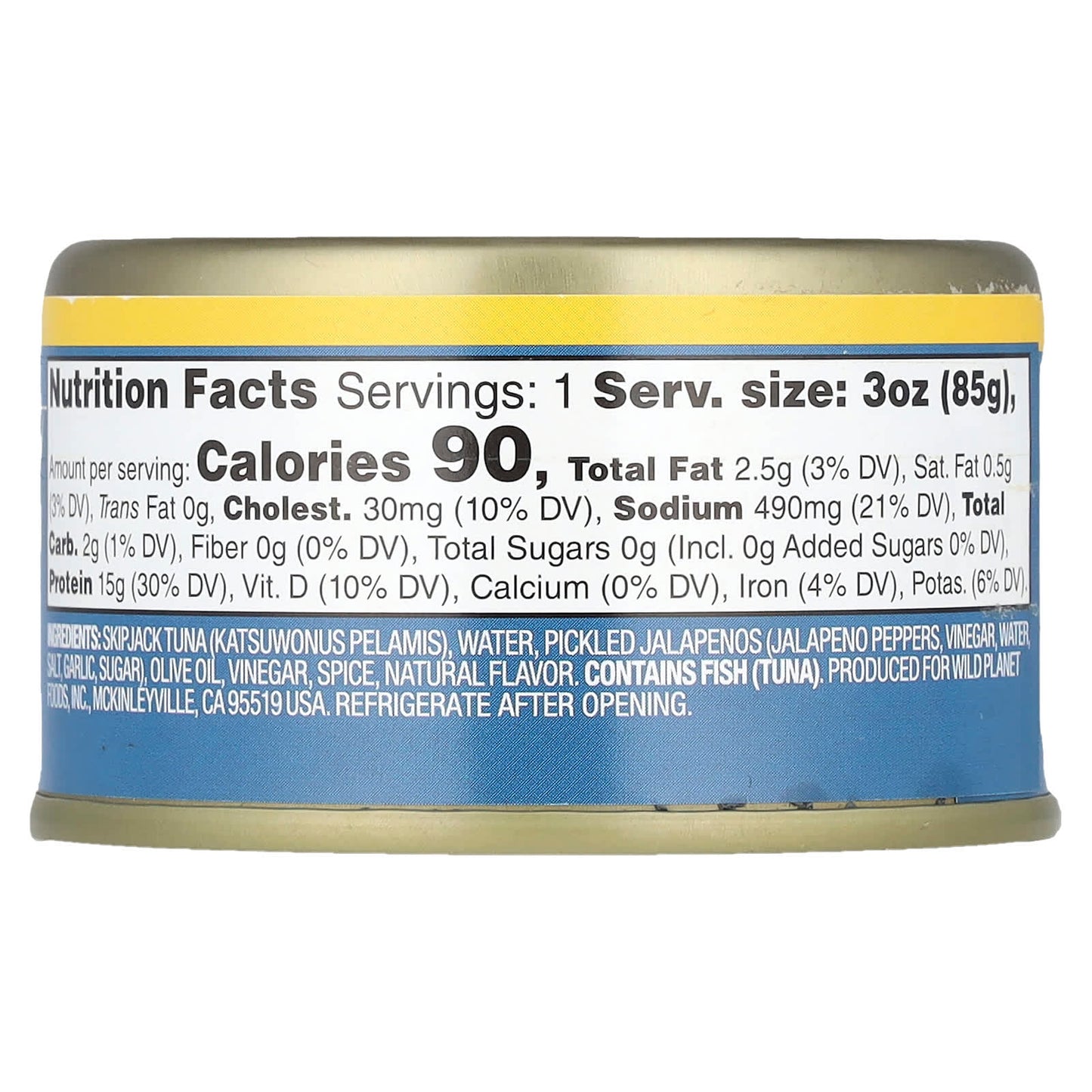 Wild Planet, SkipJack Wild Tuna with Jalapeno & Cumin, 3 oz (85 g) - Image 2