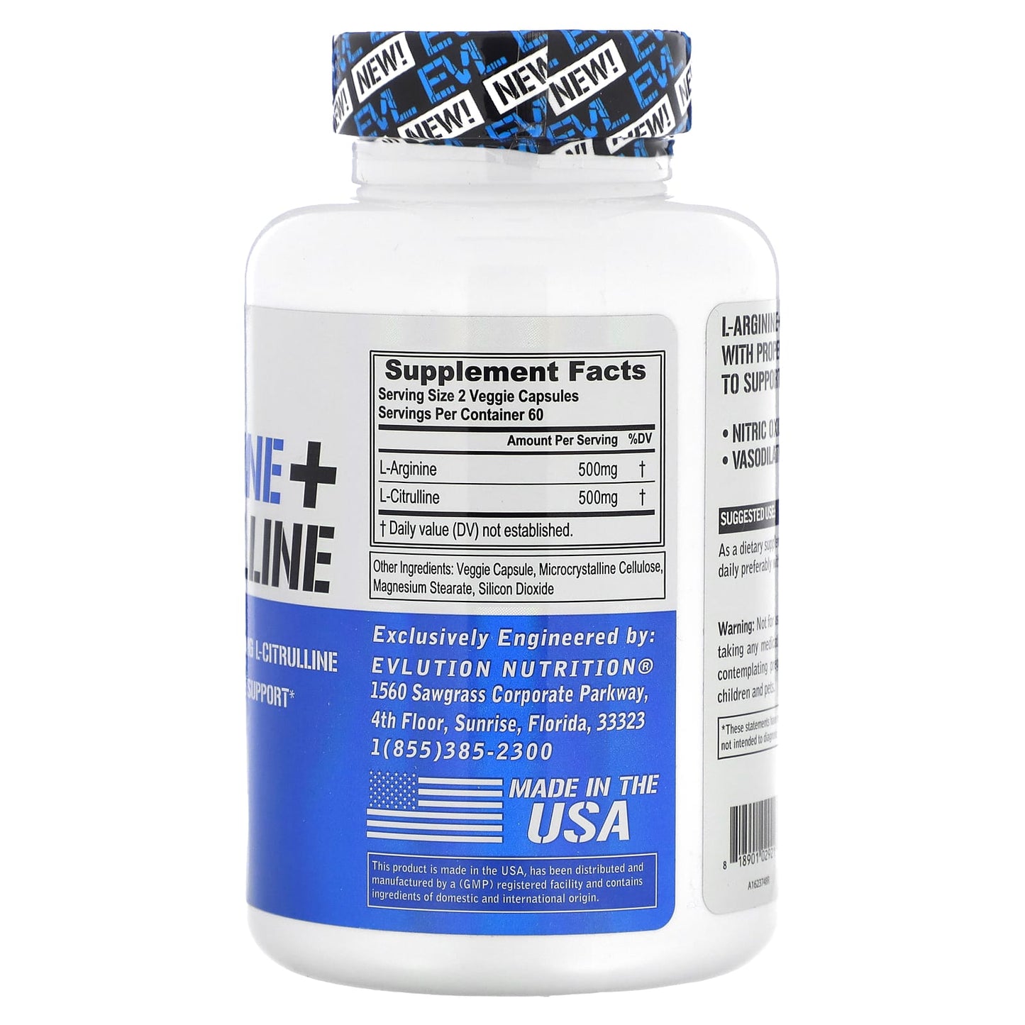 Boost Endurance with EVLution Nutrition L-Arginine + L-Citrulline - Image 2