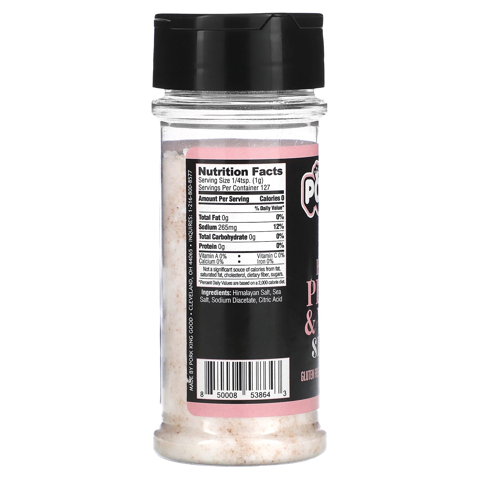 Pork King Good, Himalayan Pink Salt & Vinegar Seasoning , 4.5 oz (127.5 g) - Image 2