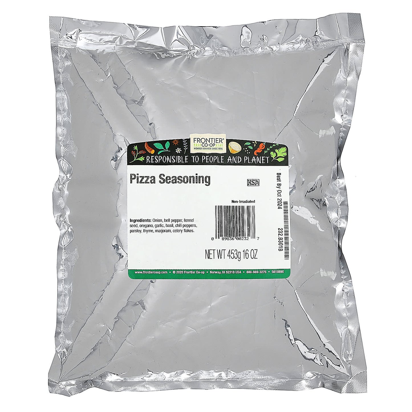 Frontier Co-op Pizza Seasoning, 16 oz (453g) - Non-Irradiated & Kosher - Image 2
