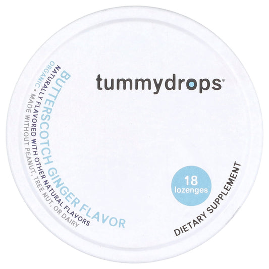 Tummydrops, Butterscotch Ginger, 18 Lozenges - Image 1