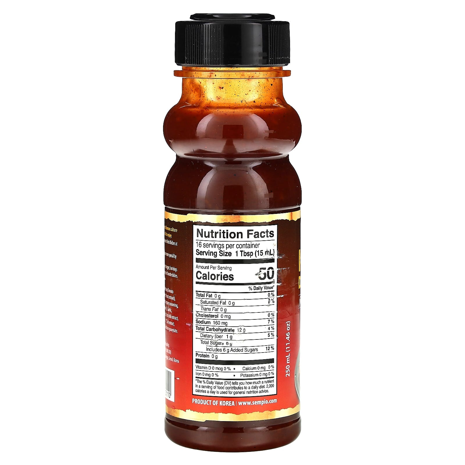 Sempio, Korean Dipping Sauce for Chicken, Sweet & Spicy, 11.46 oz (250 ml) - Image 2