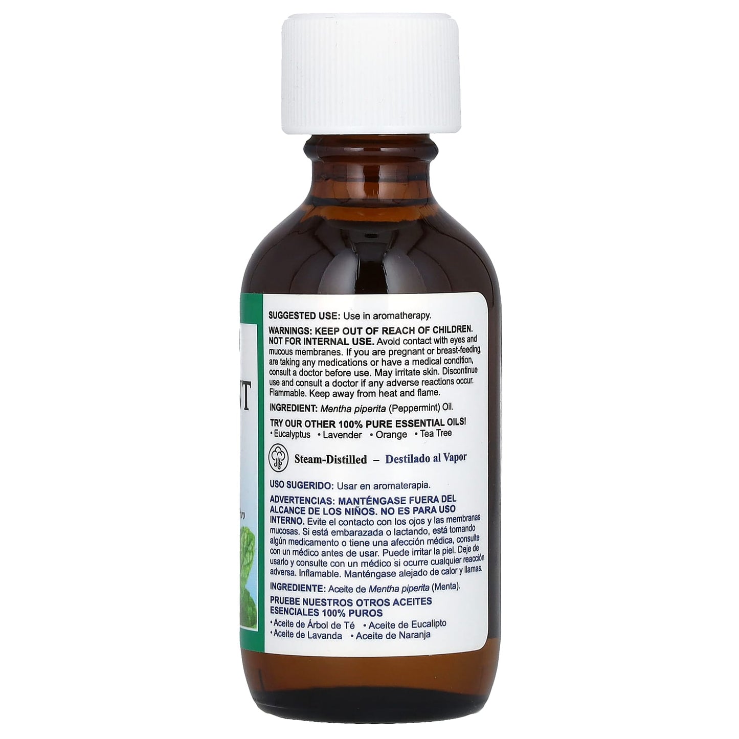 De La Cruz Peppermint Essential Oil for Aromatherapy & Focus - Image 2