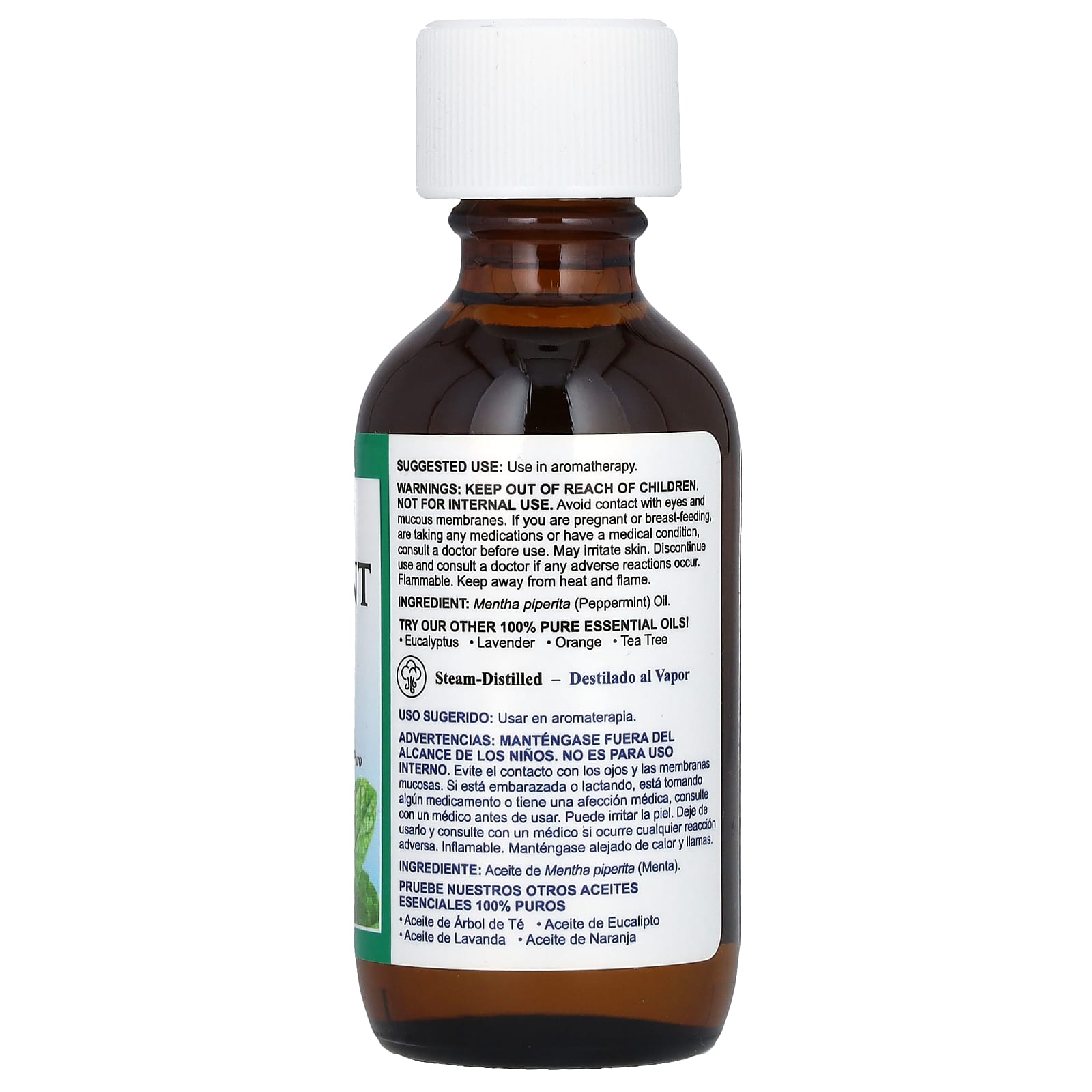 De La Cruz Peppermint Essential Oil for Aromatherapy & Focus - Image 2