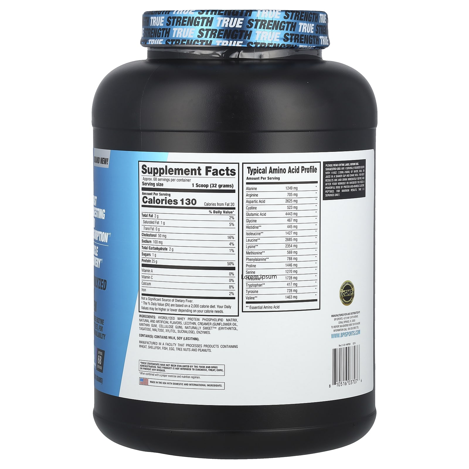 BPI Sports Hydro HD Fruity Loopers 4.8 lbs Whey Protein Isolate Powder - Image 2