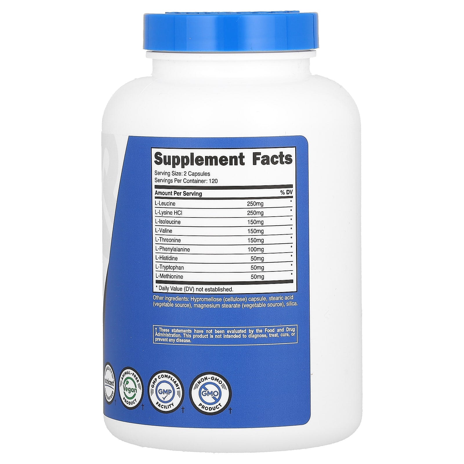 Nutricost, Performance, EAA, 240 Capsules - Image 2