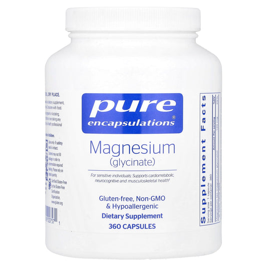 Pure Encapsulations, Magnesium (Glycinate), 360 Capsules (120 mg per Capsule) - Image 1