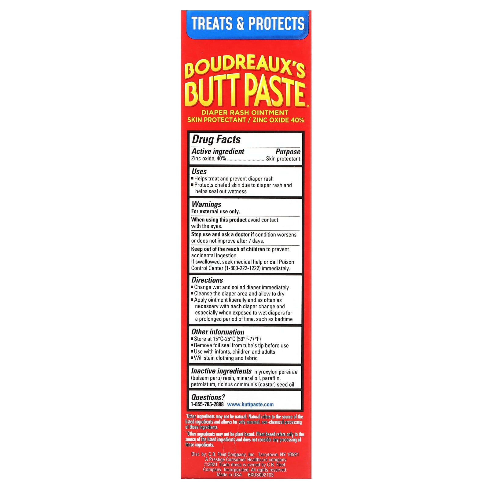 Diaper Rash Relief for Happy Cheeks | Boudreaux's Max Strength Ointment - Image 2