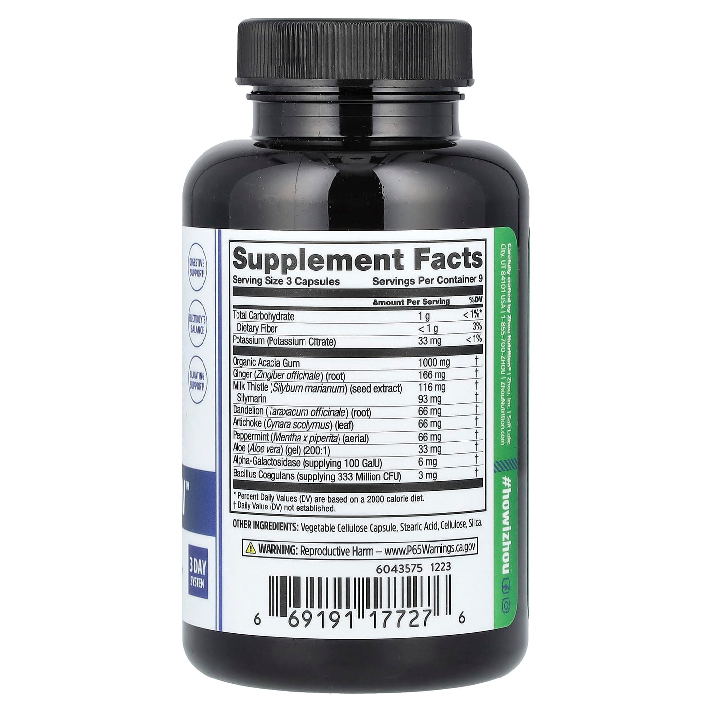 Zhou Nutrition, 3 Day Renew, Digestive Health Reset, 27 Veg Caps - Image 2