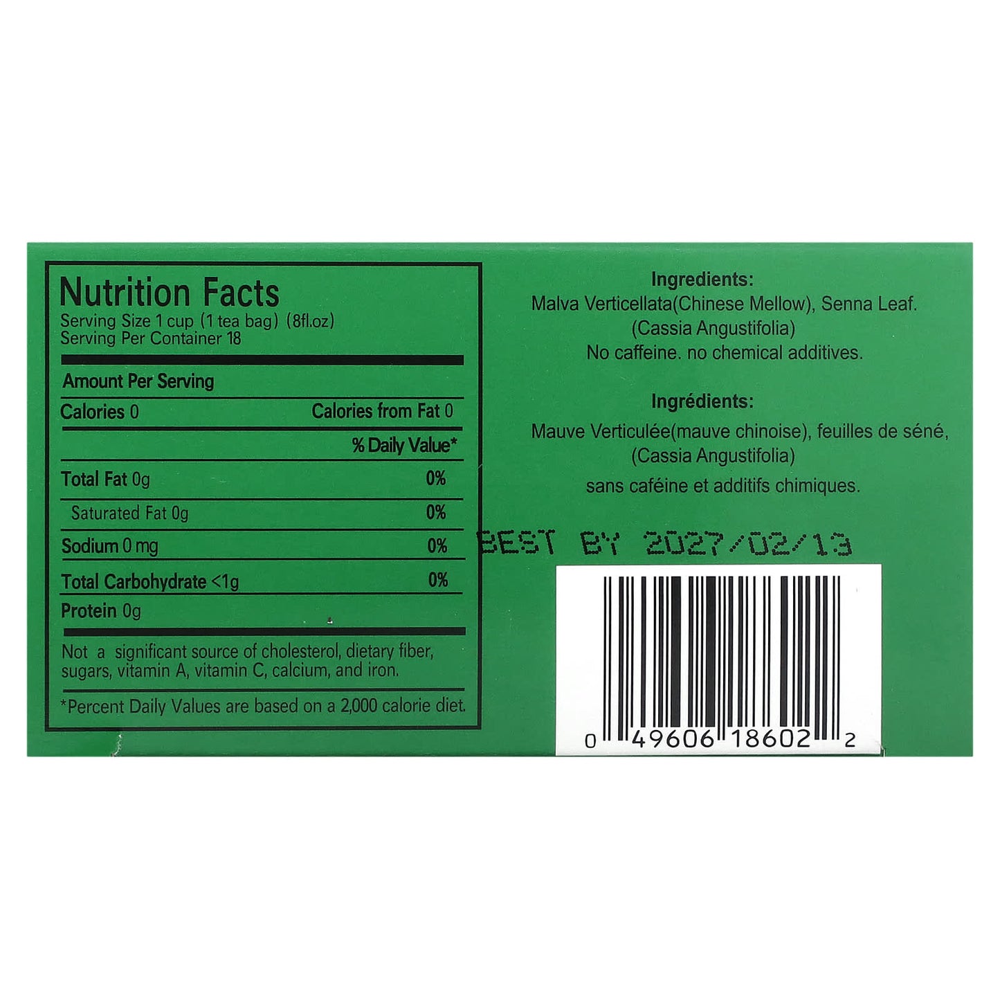 Uncle Lee's Tea, Dieters' 100% Natural Herbal Drink, No Caffeine, 18 Tea Bags, 1.27 oz (36 g) - Image 2