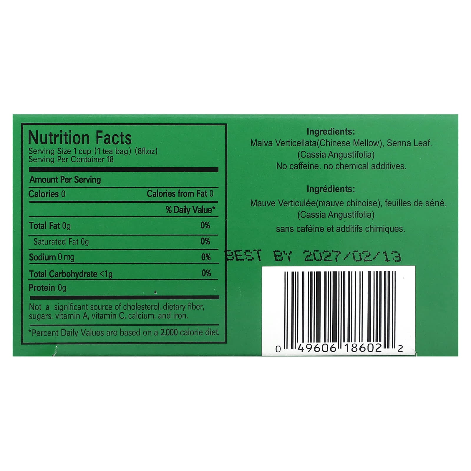 Uncle Lee's Tea, Dieters' 100% Natural Herbal Drink, No Caffeine, 18 Tea Bags, 1.27 oz (36 g) - Image 2