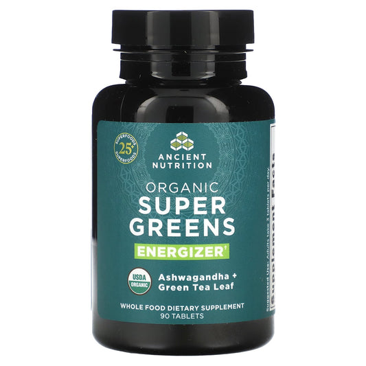 Ancient Nutrition Organic Super Greens Energizer Tablets 90 Ct - Image 1