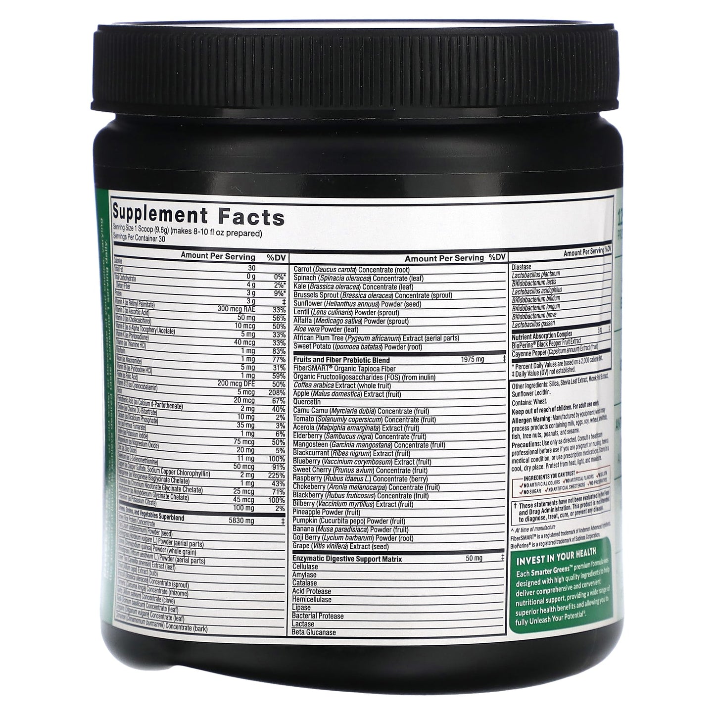 Naturally Unflavored Daily Wellness Powder by Force Factor, 10.2 oz (288g) - Image 2