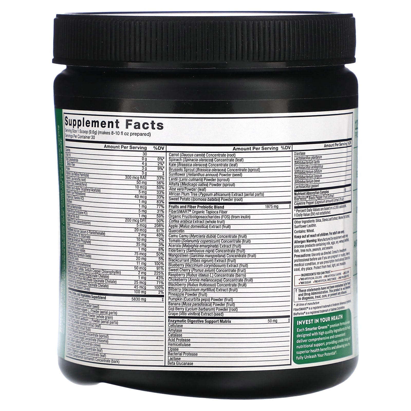 Naturally Unflavored Daily Wellness Powder by Force Factor, 10.2 oz (288g) - Image 2