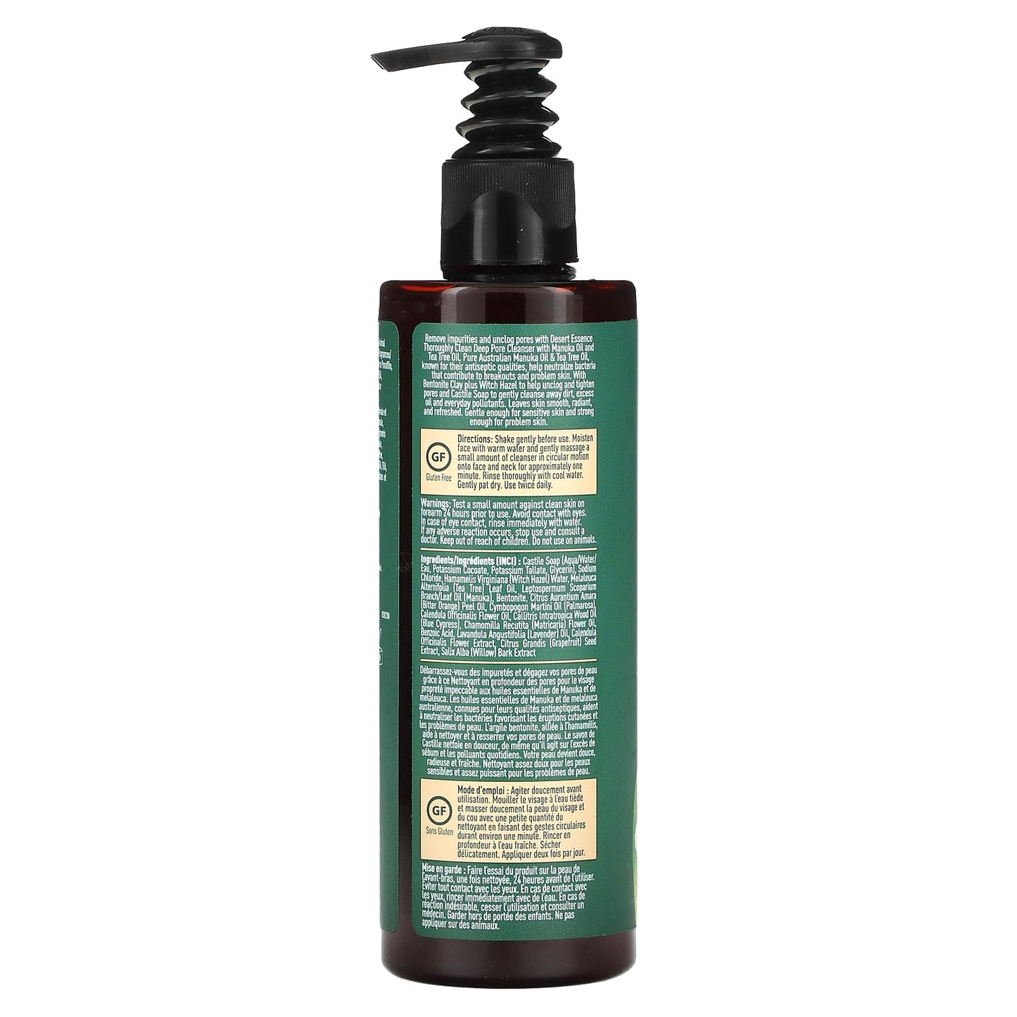 Desert Essence Thoroughly Clean Deep Pore Cleanser - 8.5 fl oz (250 ml) - Image 2