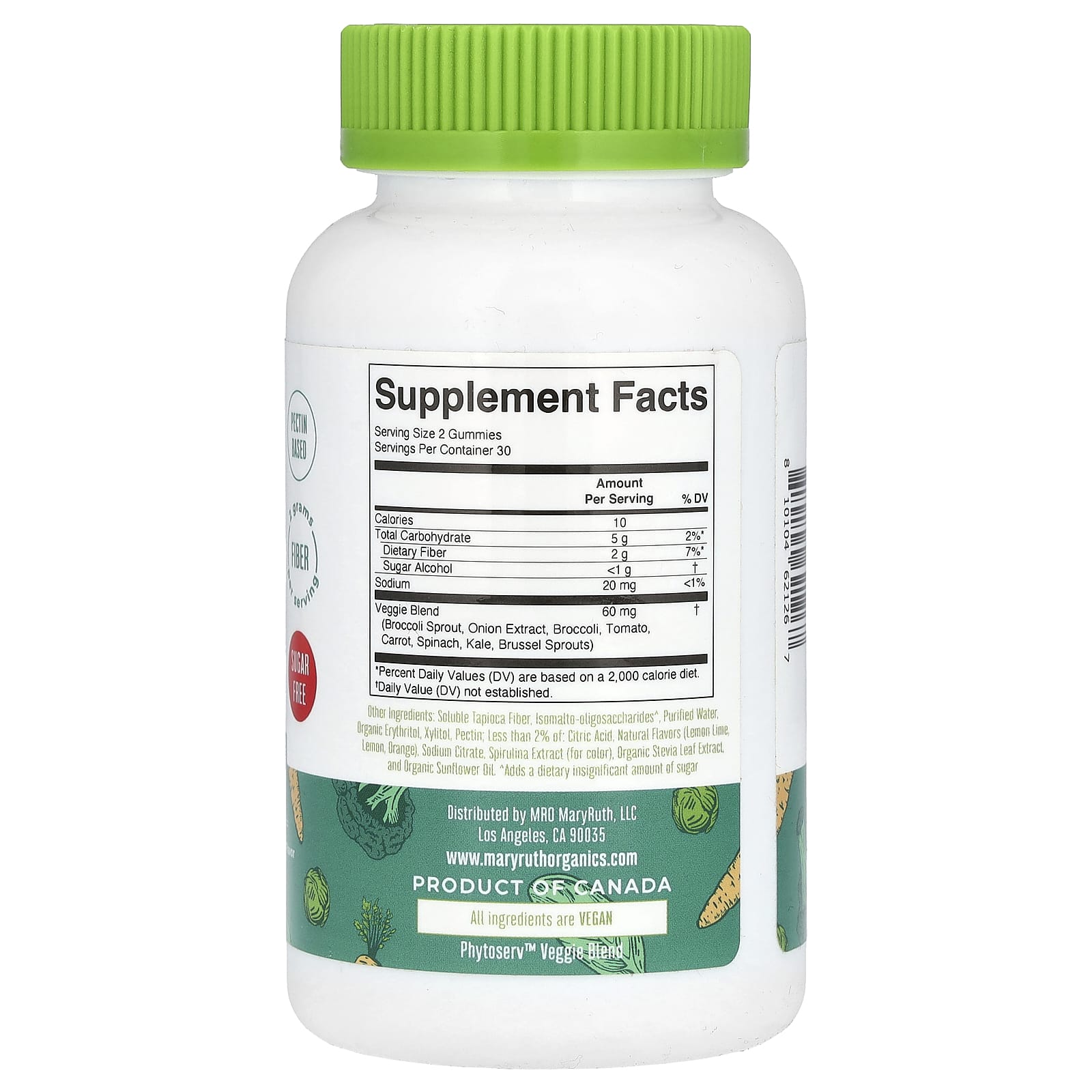 MaryRuth's, Supergreens Gummies, Sugar Free, Lemon Lime Orange, 60 Gummies - Image 2