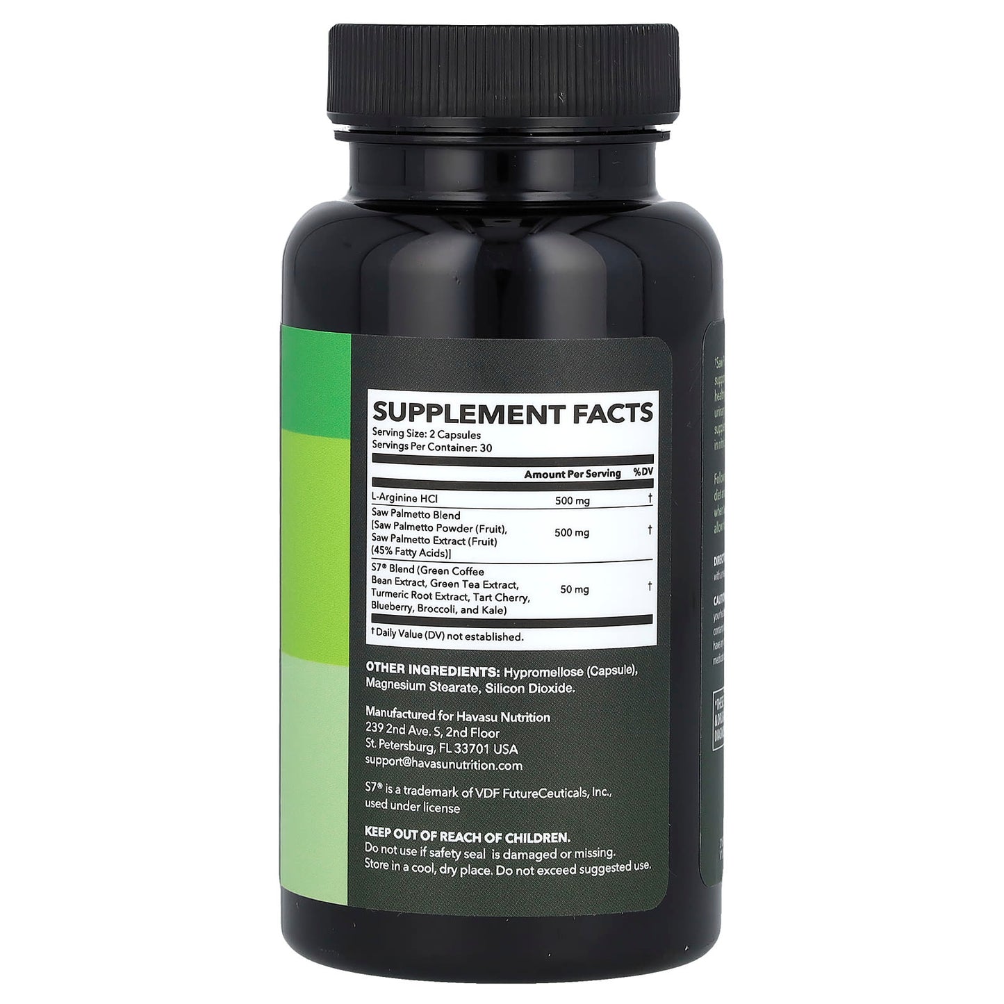 Havasu Nutrition L-Arginine Active Male Formula 60 Capsules - Image 2