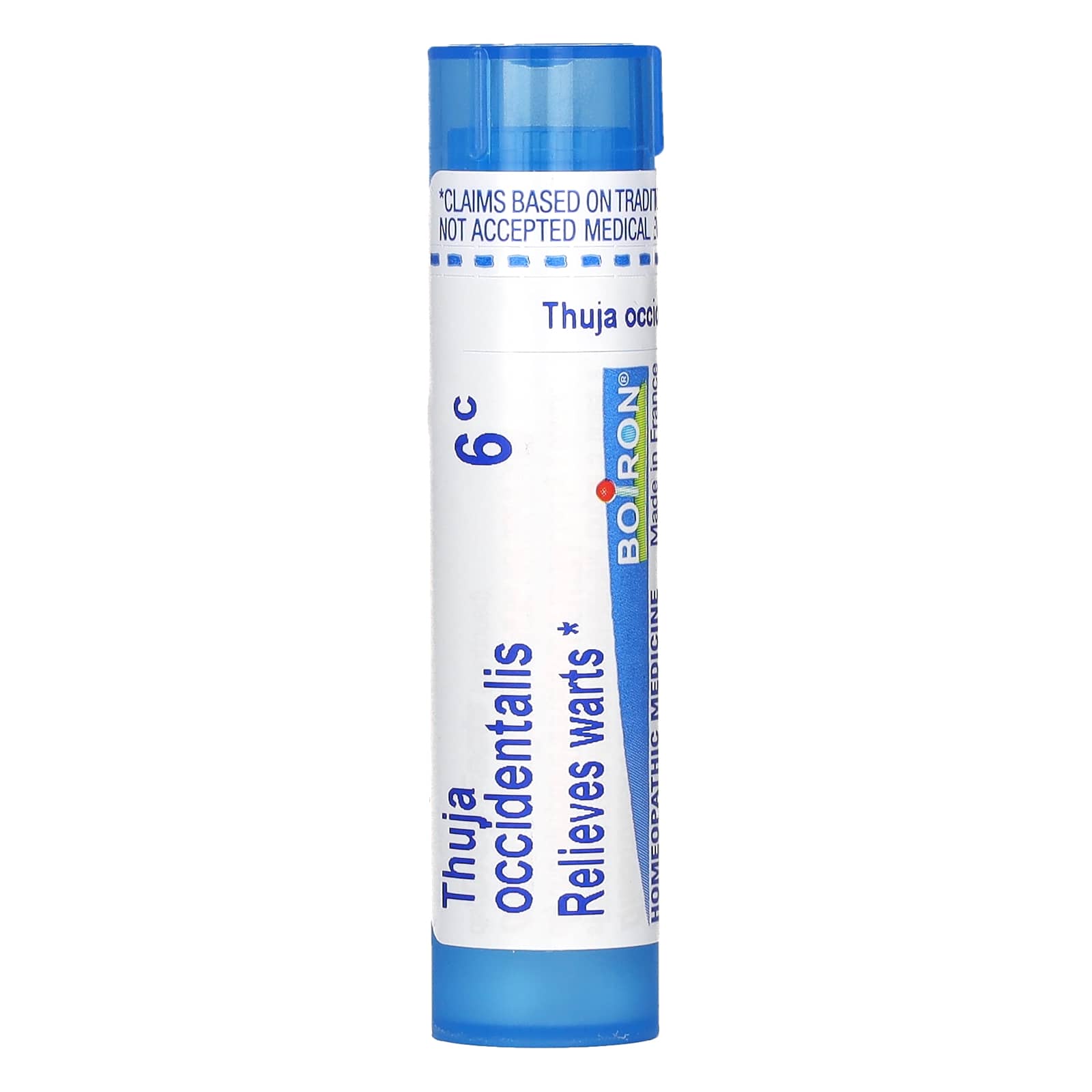 Thuja Occidentalis 6C Homeopathic Medicine for Wart Relief - 80 Pellets by Boiron - Image 1