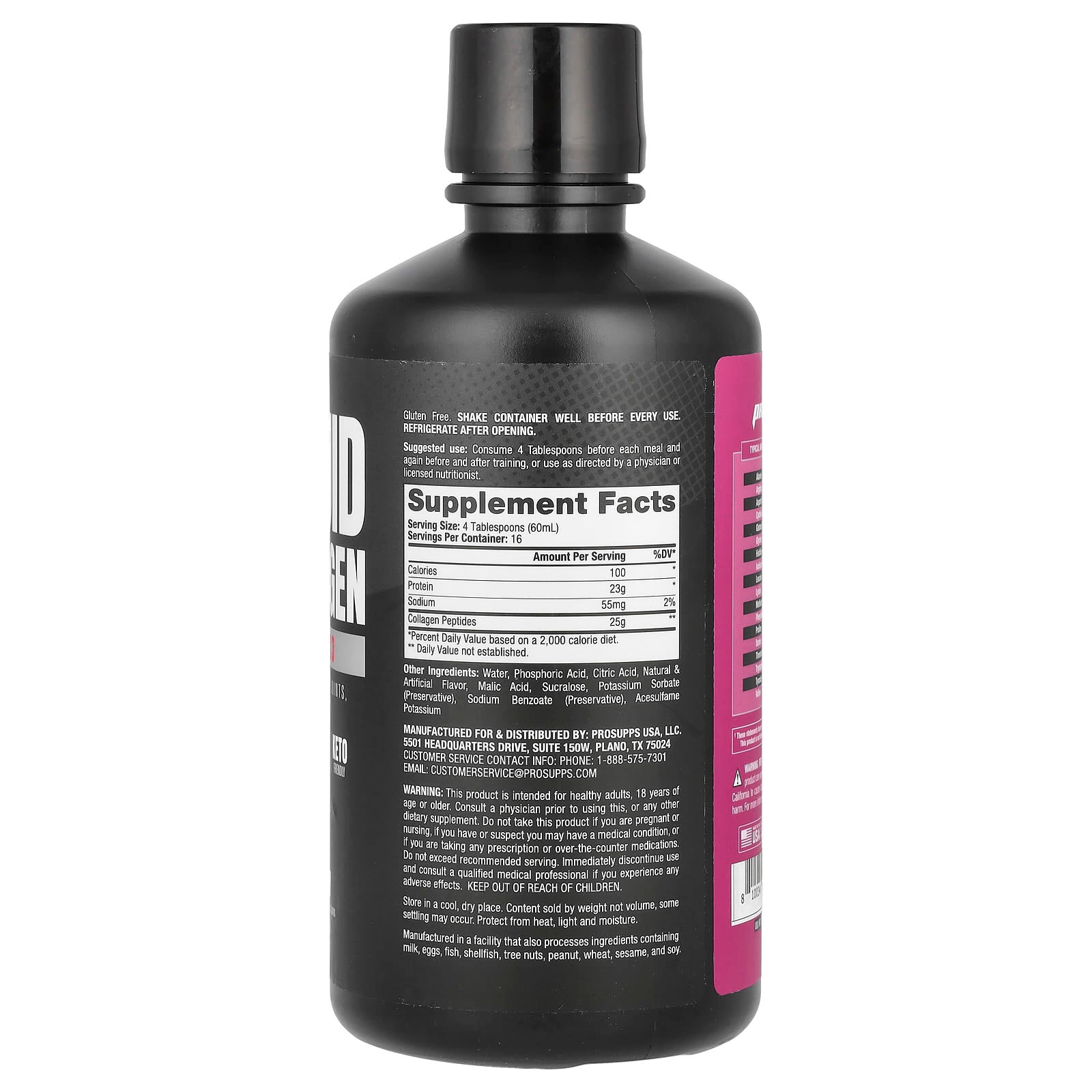 ProSupps, Amino 23 Liquid Collagen, Berry, 32 fl oz (960 ml) - Image 2