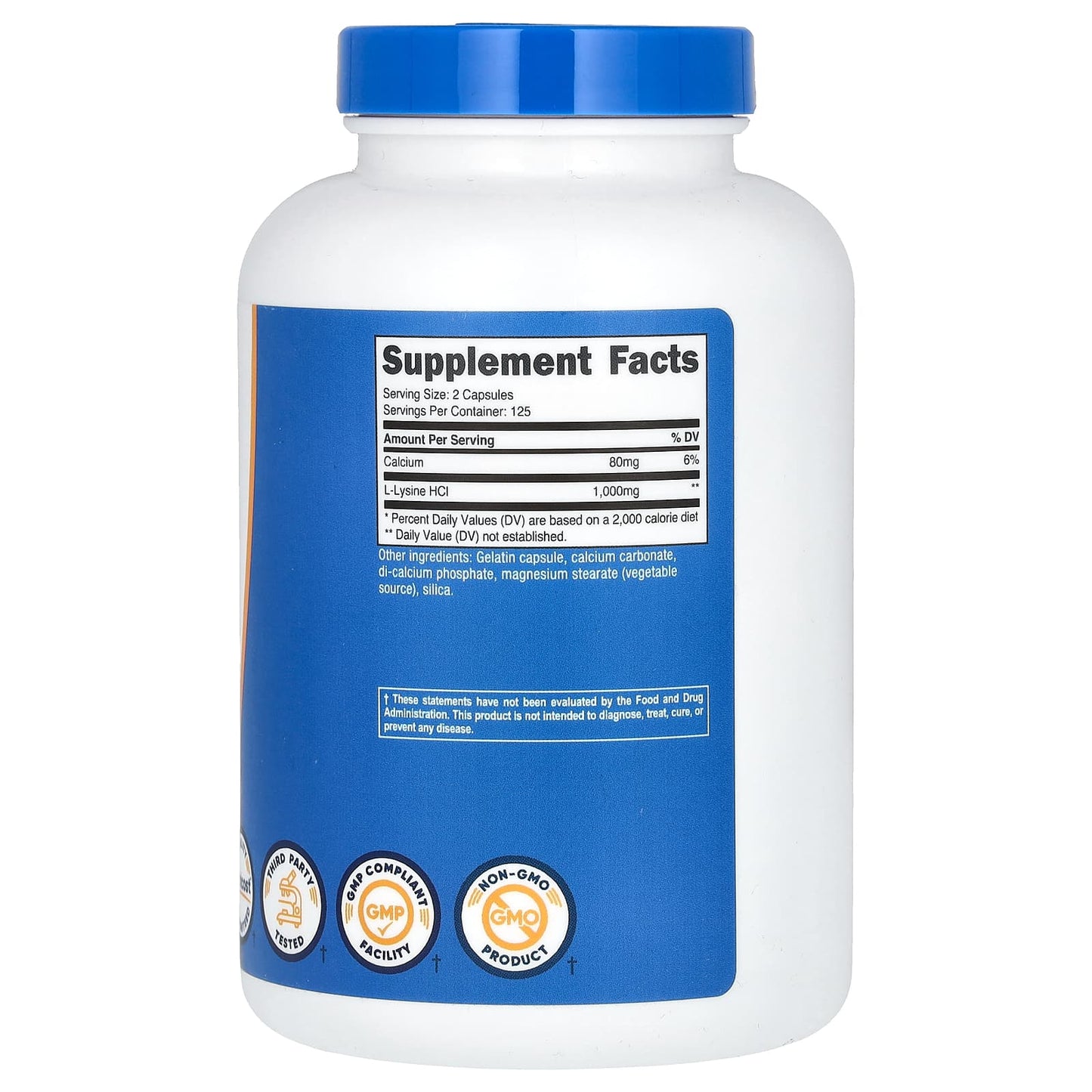 Nutricost, L-Lysine, 250 Capsules (500 mg per Capsule) - Image 2