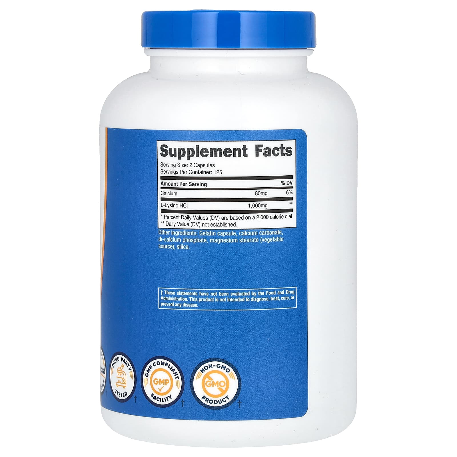 Nutricost, L-Lysine, 250 Capsules (500 mg per Capsule) - Image 2