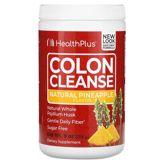 Natural Colon Cleanse Supplement by Health Plus - Psyllium Husk Powder - Image 1