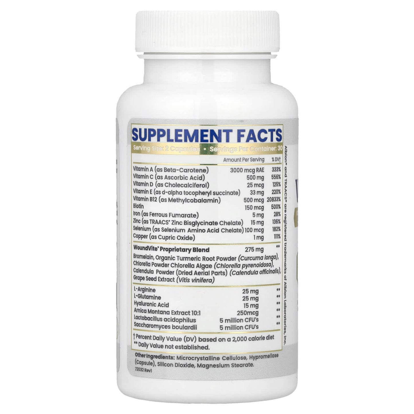 Zen Nutrients, WoundVite®, 60 Capsules - Image 2