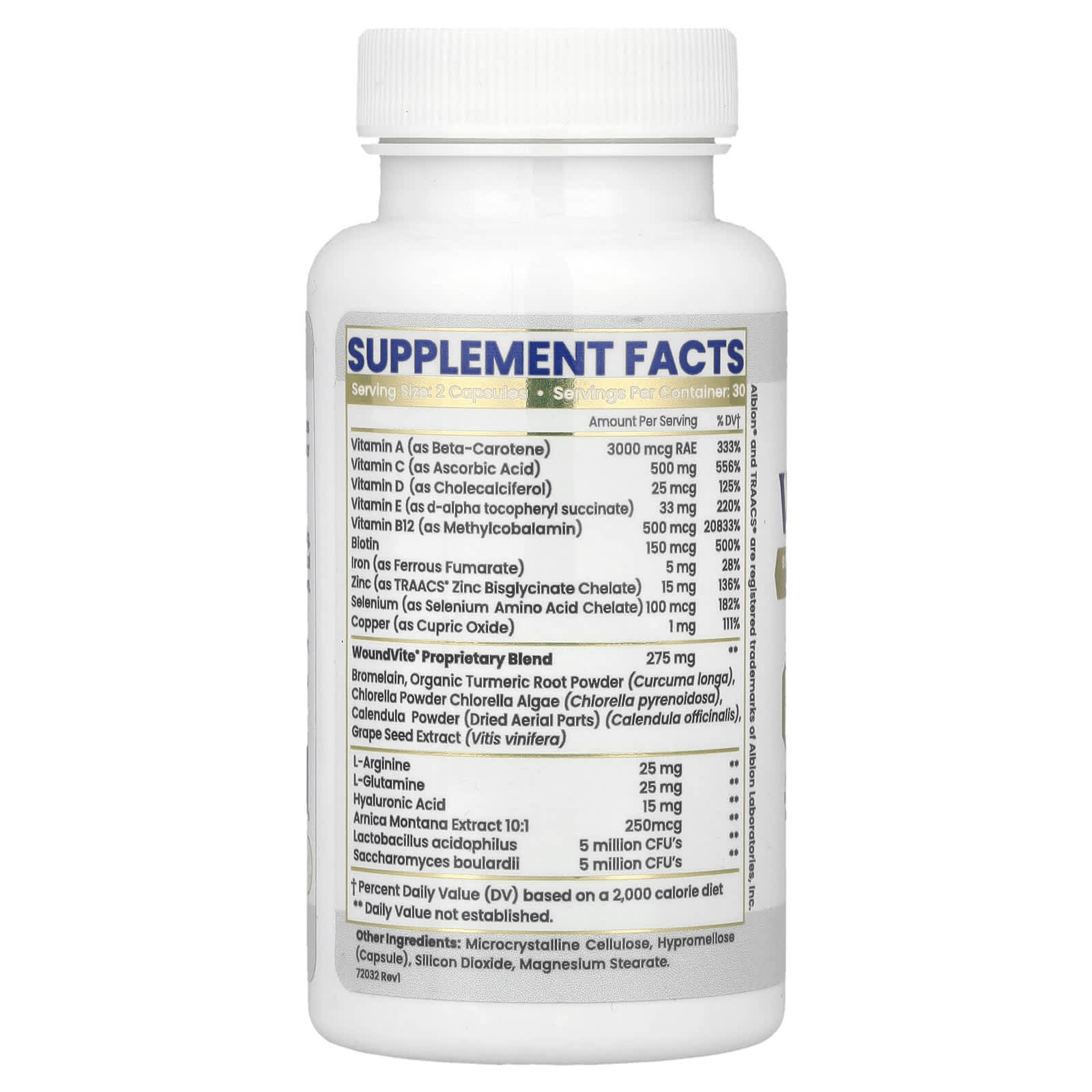 Zen Nutrients, WoundVite®, 60 Capsules - Image 2