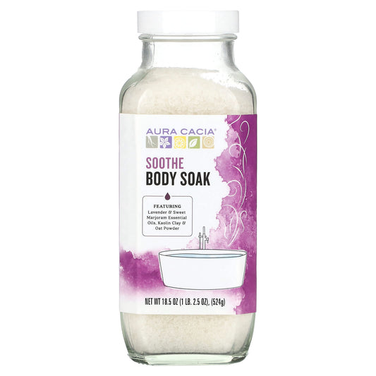 Relax with Soothing Aura Cacia Body Soak, 18.5 oz - Image 1
