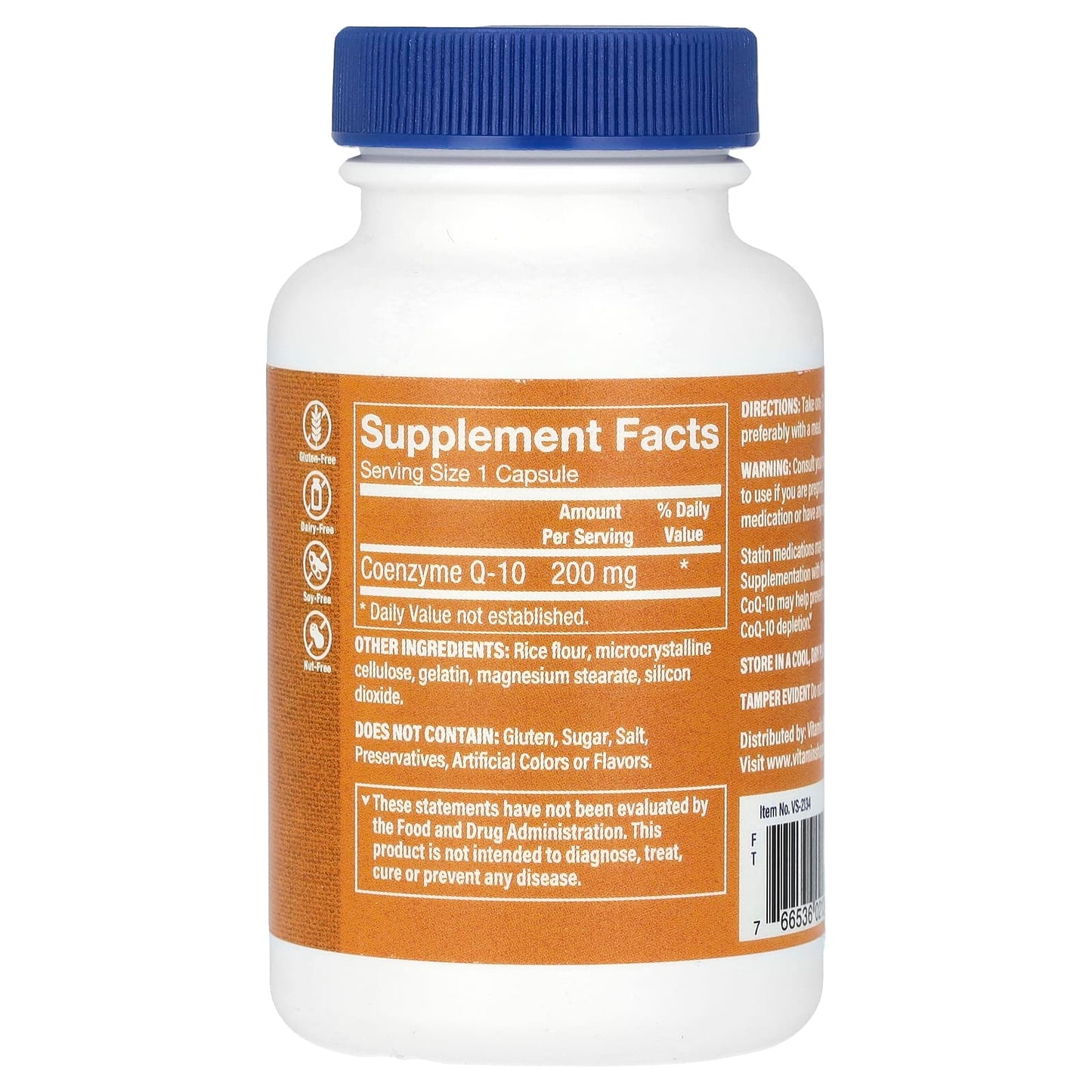 The Vitamin Shoppe, CoQ-10, 200 mg, 60 Capsules - Image 2